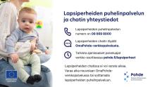 Vauva aikuisen sylissä