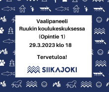 Vaalipaneeli Ruukin koulukeskuksessa 29.3.2023 klo 18