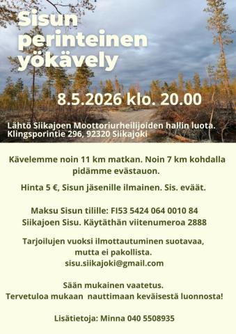 Siikajoen Sisun perinteinen yökävely