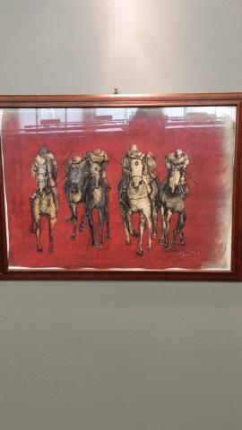 Suomen Jakin puolison hevosmaalauksia 