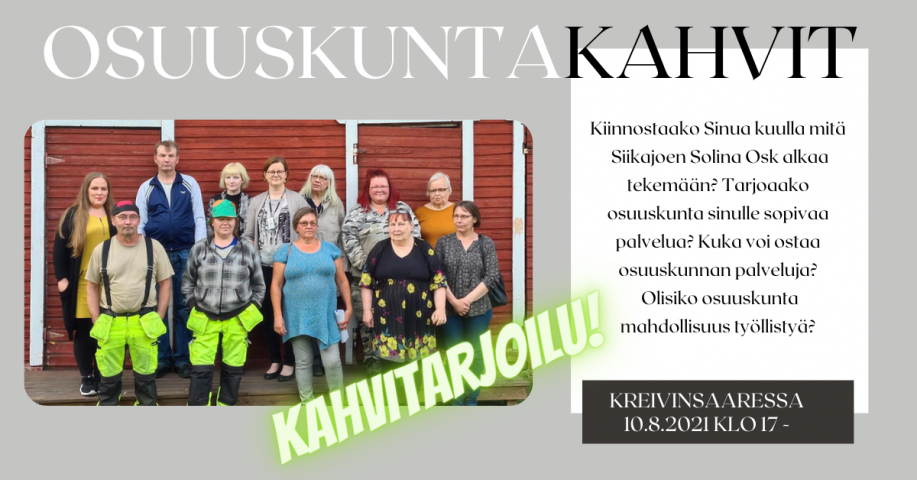 Tervetuloa Osuuskuntakahveille!