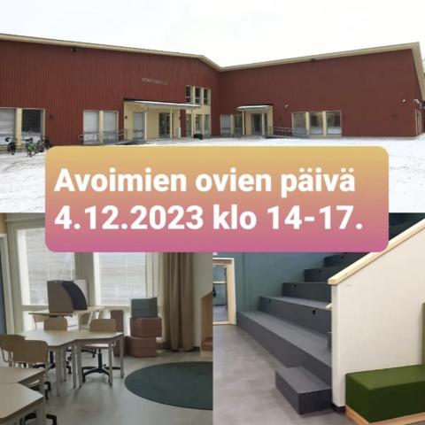 Paavolan koulun avoimet ovet -päivä Paavolan monitoimitalolla
