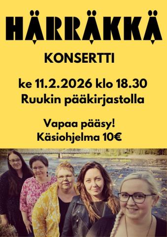 Härräkkä konsertti 11.2.2026 