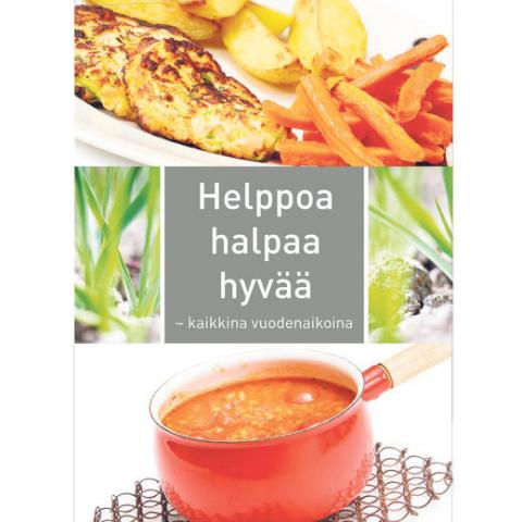 Helppoa, halpaa, hyvää -kirjan kansi