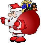 Piirretty joulupukki