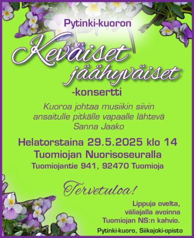 Pytinki- kuoron Keväiset jäähyväiset- konsertti