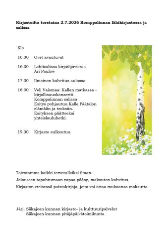 Kirjastoilta Komppalinnassa