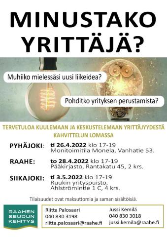 Minustako yrittäjä -tilaisuus