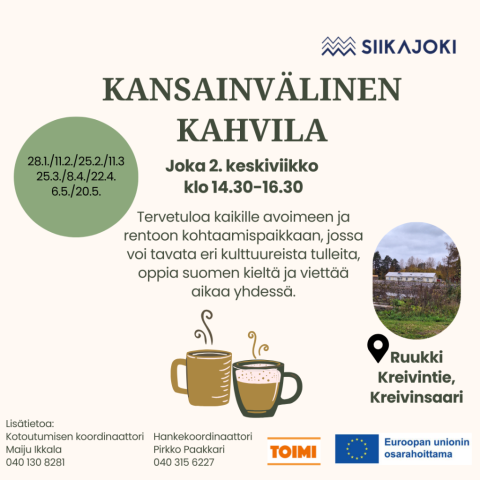 Kaksi kahvikuppia ja ajat