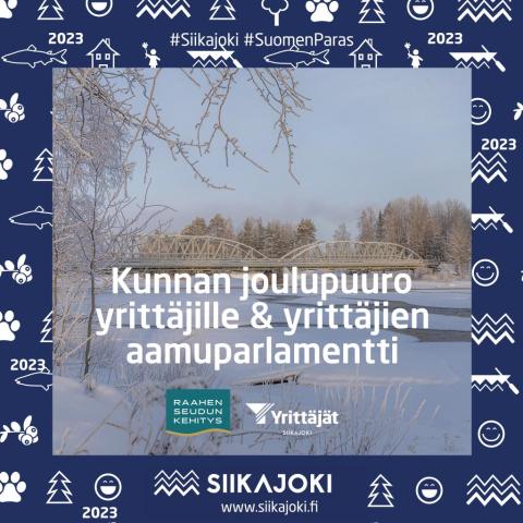 Siikajoen kunnan joulupuuro & aamuparlamentti yrittäjille