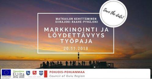 Kuvassa rahoittajan logot ja tietoja tapahtumasta