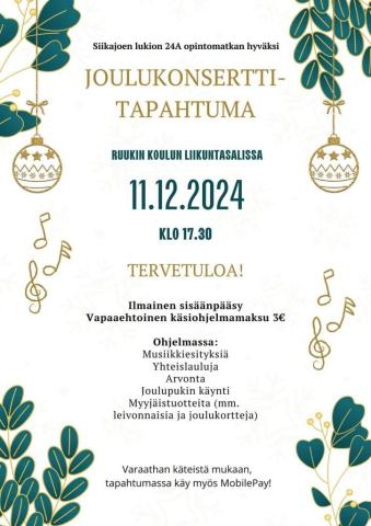 Joulukonsertin mainoskuva