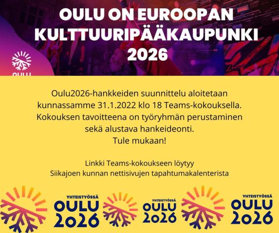 Oulu2026 hankkeen mainos