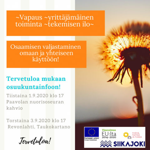 Tervetuloa kuulemaan tietoa osuustoiminnasta!